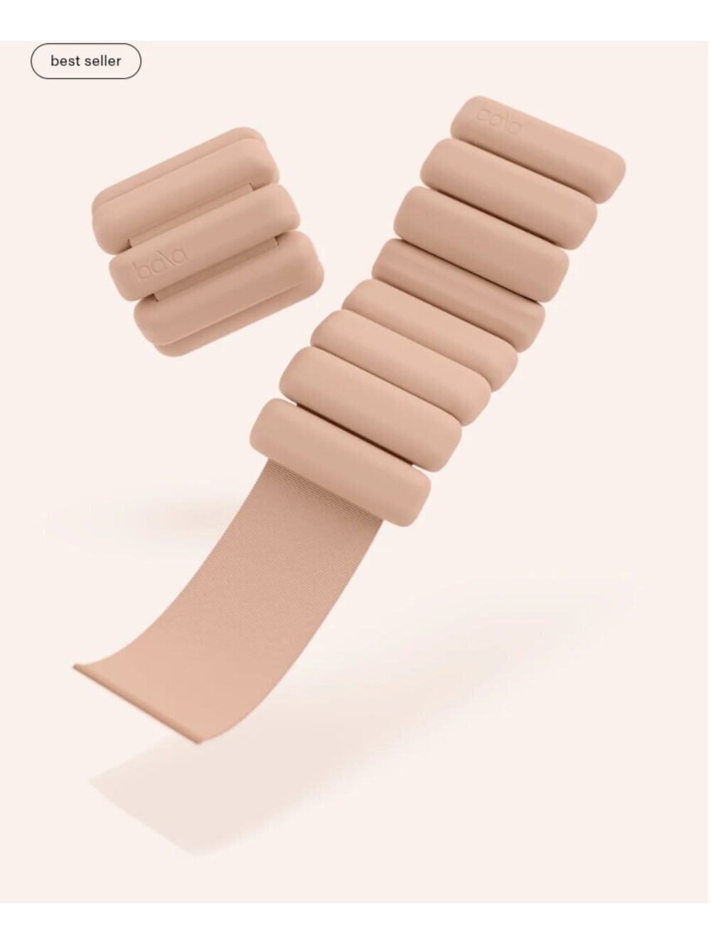 Bala Bangles 2Lb Each Wrist Ankle Weights Nude Sand Yoga Pilates Crossfit New